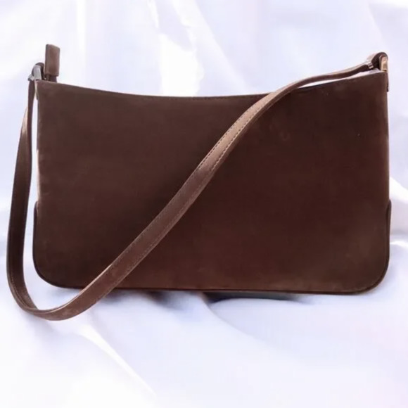 Brown Suede Shoulder Bags